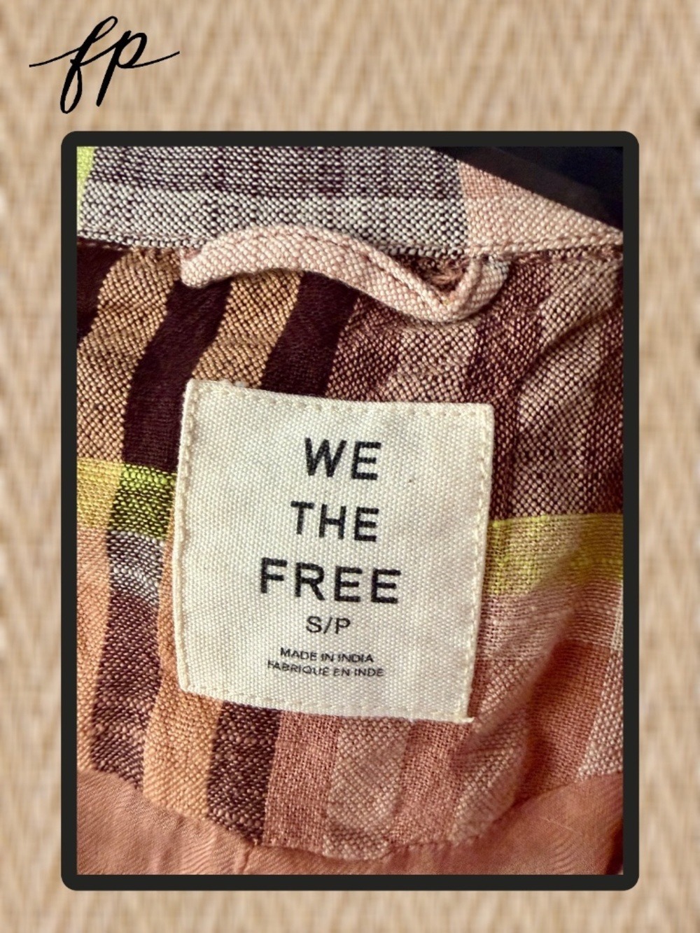 FREE PEOPLE Plaid Bliss 100% Cotton Lightweight Oversized Colorful Maxi Trench - Picture 9 of 12